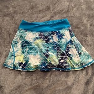 childrens athletic skirt with built in shorts